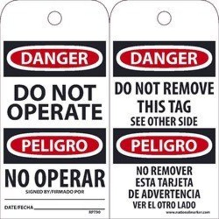 NMC TAGS, DANGER DO NOT OPERATE RPT90G